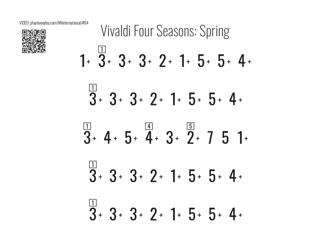 Vivaldi Four Seasons Spring kalimba